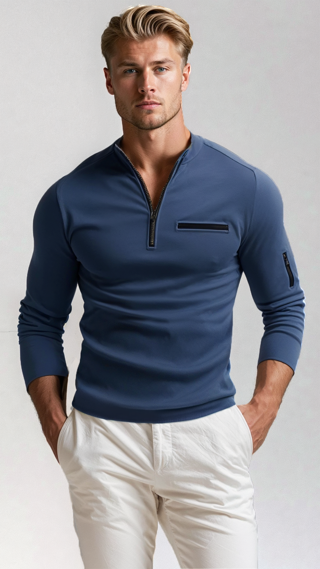 Gents |  Luxe Quarter-Zip Trui